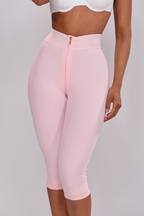 Short Rosa Rodilla con Zipper